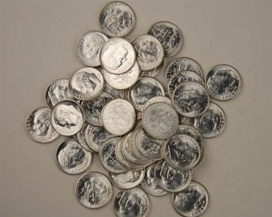 Appraisal: roll -S Roosevelt Dimes Uncirculated