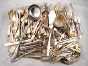 Appraisal: A large quantity of silver plated cutlery and flatware