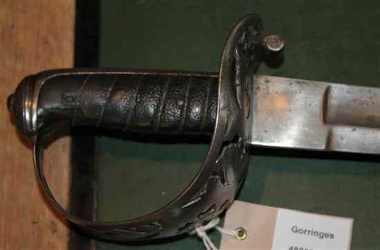 Appraisal: A cavalry officer's sword plain blade etched RS Garden Piccadilly