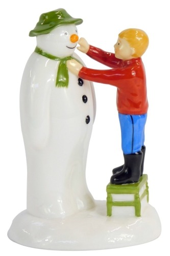 Appraisal: A Coalport Characters The Snowman figure Adding a Smile cm