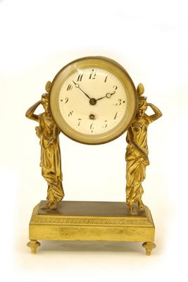 Appraisal: A th century French mantle clock with a single barrel