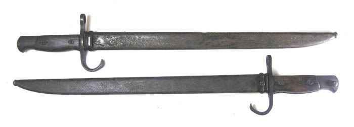 Appraisal: TWO TYPE JAPANESE BAYONETS both have blade with deep fuller