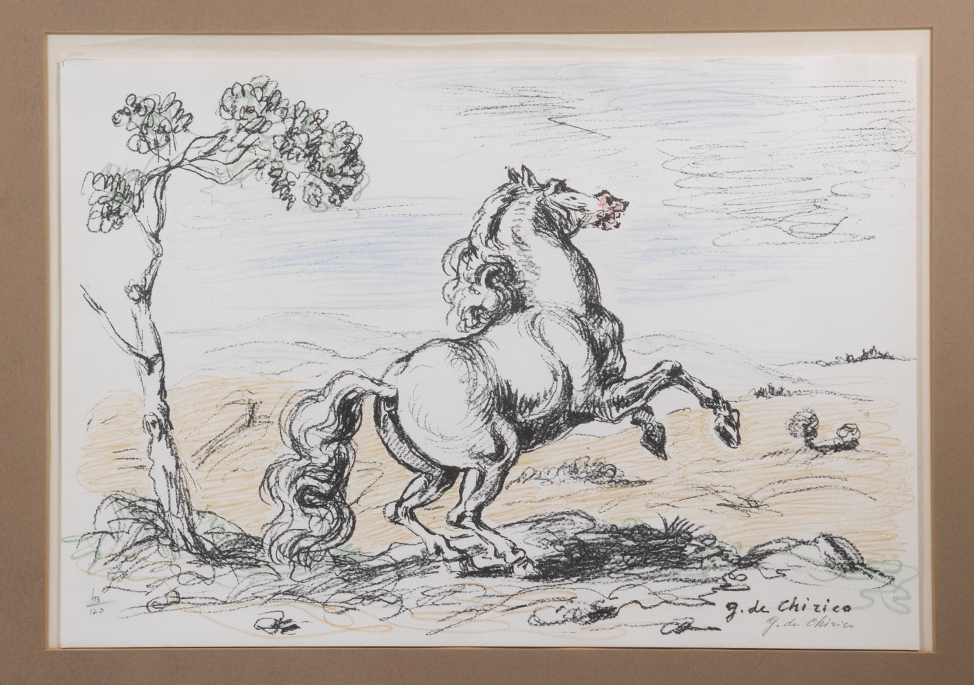 Appraisal: GIORGIO DE CHIRICO ITALY FRANCE GREECE - Cavallo in Liberta