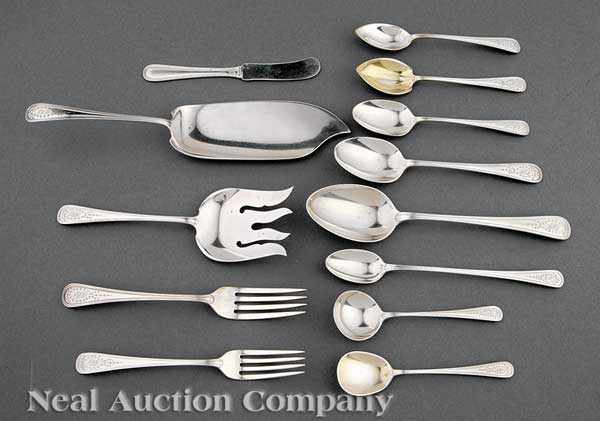 Appraisal: A Gorham Jefferson Pattern Sterling Silver Flatware Service ret A