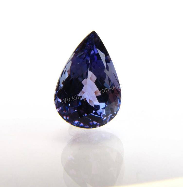 Appraisal: A ct pear shape loose tanzanite Retail value