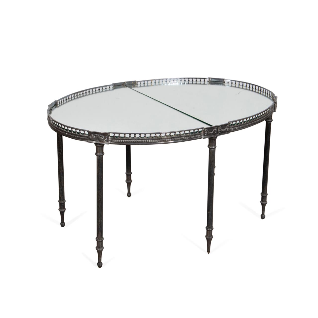 Appraisal: ITALIAN NEOCLASSICAL STYLE PLATEAU COFFEE TABLE Italian Neoclassical style silver