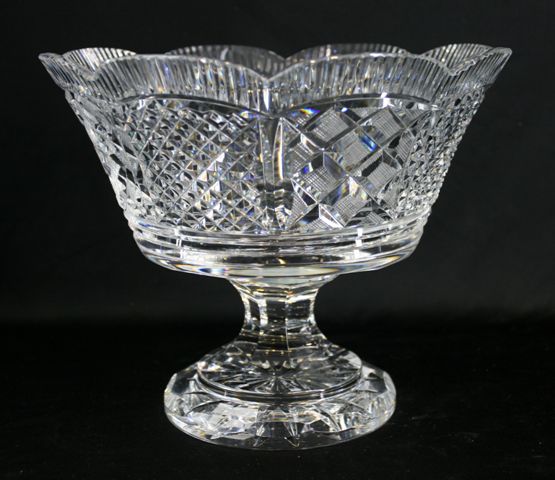 Appraisal: A fine Waterford comport with floral shaped bowl with panelled