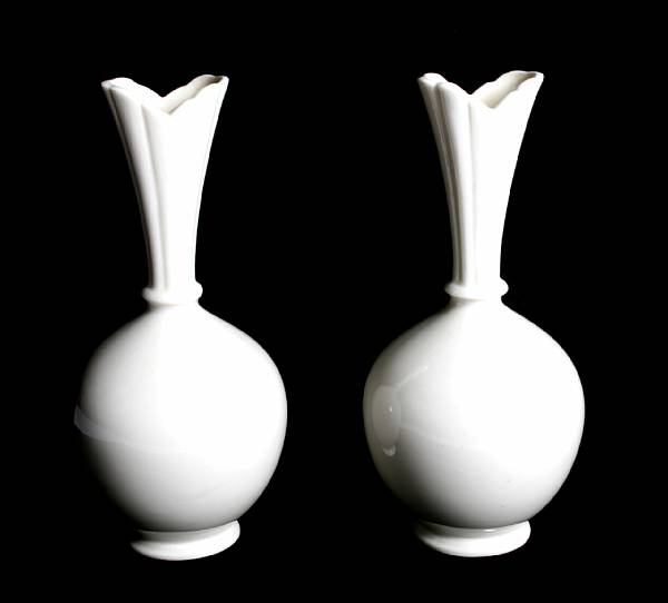 Appraisal: A pair of Lenox porcelain vases height in