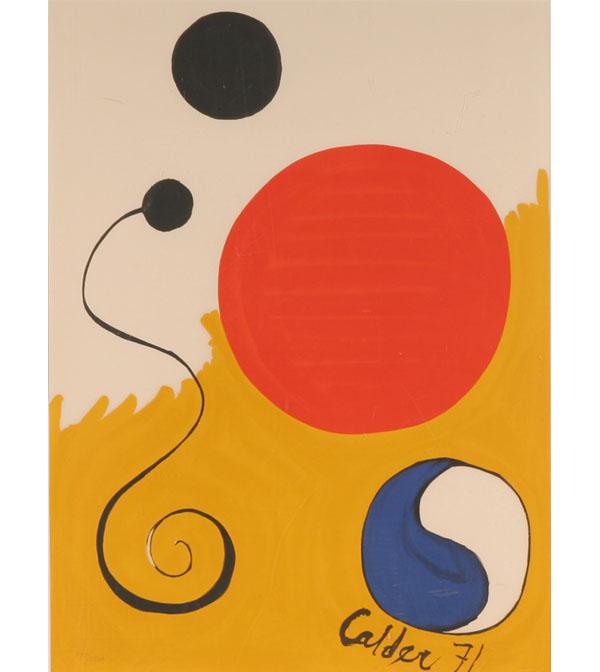 Appraisal: Alexander Calder Spiral Landscape color lithograph ed of in pencil