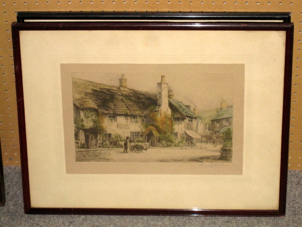 Appraisal: HENRY G WALKER Soft grain etching in colours 'The Old