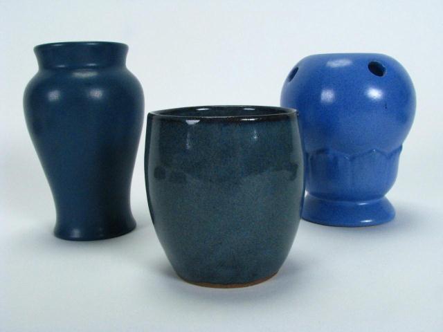 Appraisal: Three items of American art pottery including Marblehead '' slate