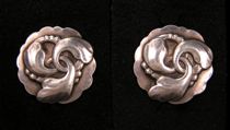 Appraisal: Georg Jensen Sterling Silver Screw Back Ear Posts Sterling silver