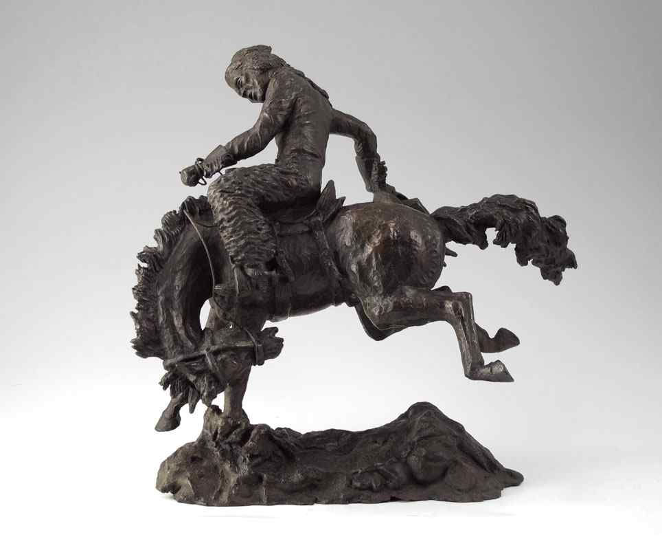 Appraisal: LAURENZANO John American th C Bucking Horse Bronze ''h x