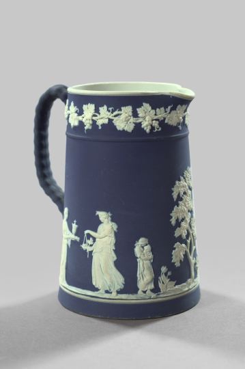 Appraisal: Wedgwood Slate Blue Jasperware Milk Pitcher fourth quarter th century