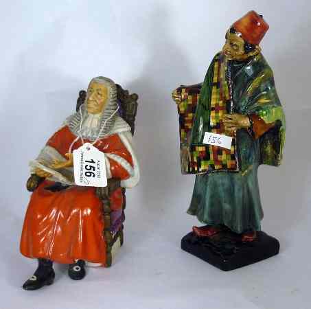 Appraisal: Royal Doulton Figures The Judge HN Matte and the Carpet