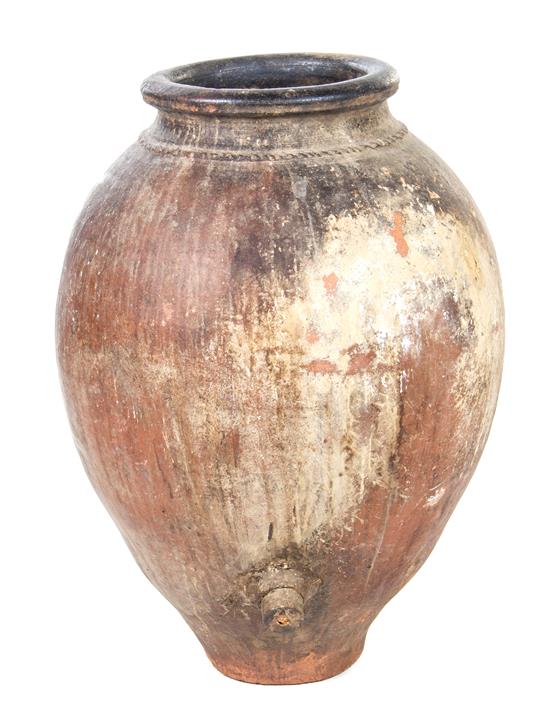 Appraisal: Sale Lot An Amphora Storage Jar of ovoid form with