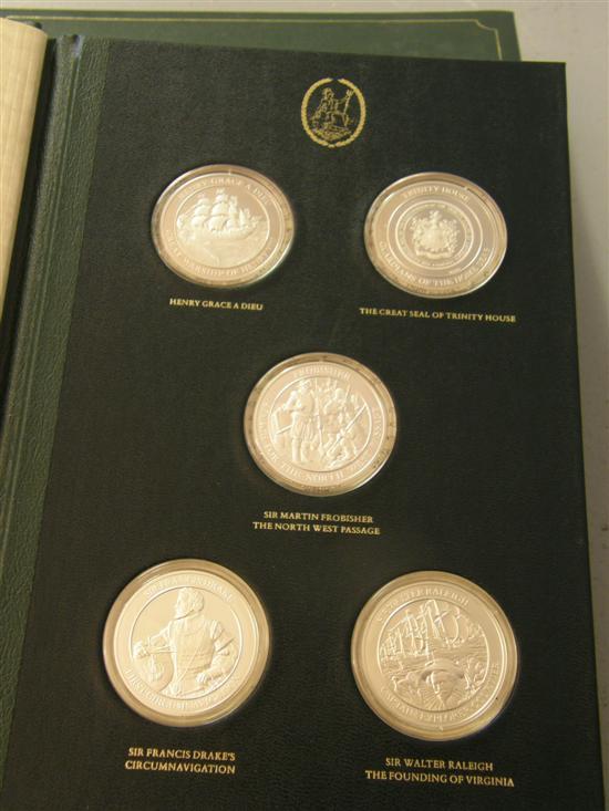 Appraisal: The Mountbatten Medallic History volumes silver medals in each book