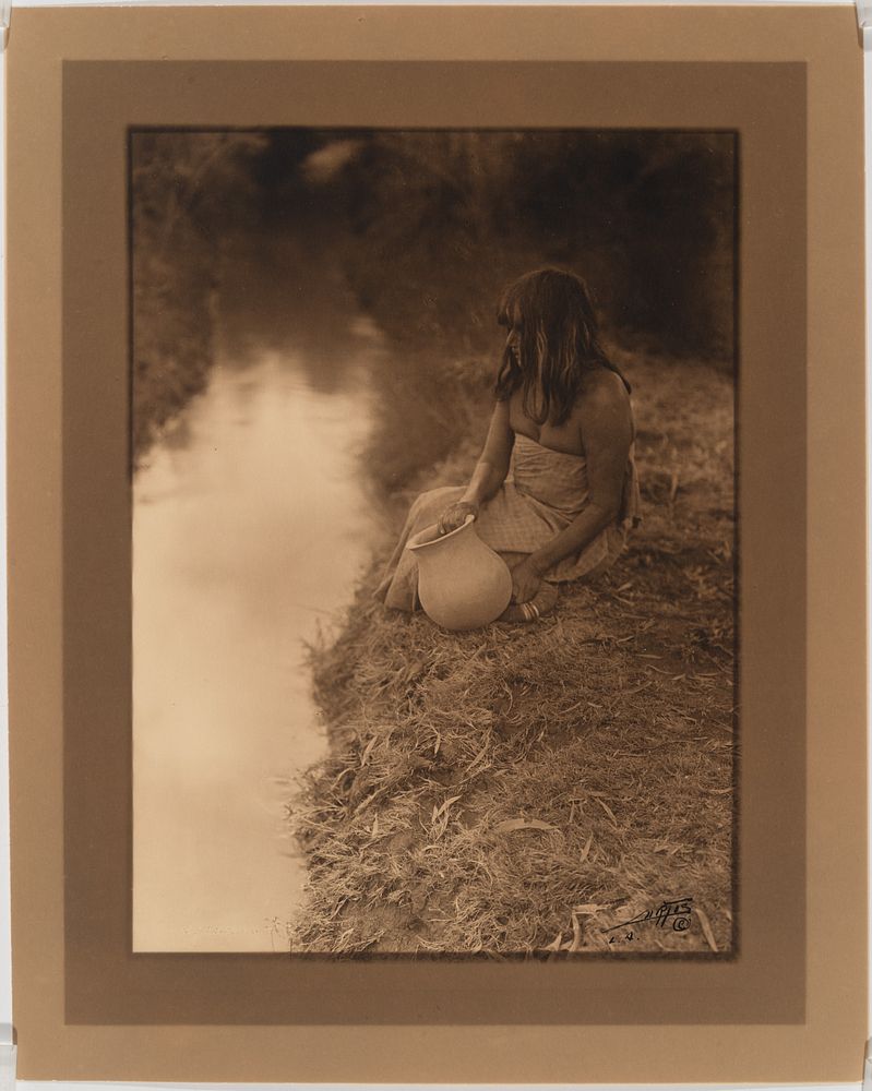 Appraisal: Edward Curtis By the Canal - Maricopa Edward S Curtis