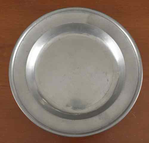 Appraisal: New York pewter shallow bowl ca bearing the touch of