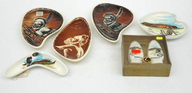 Appraisal: DIANA WARE New South Wales circa Five ceramic dishes and