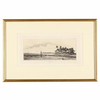 Appraisal: Charles Meryon French etching on laid paper dated matted and