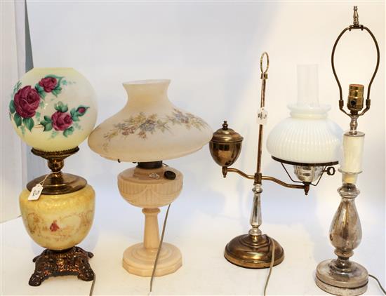 Appraisal: Sale Lot Four Victorian Style Table Lamps th and th