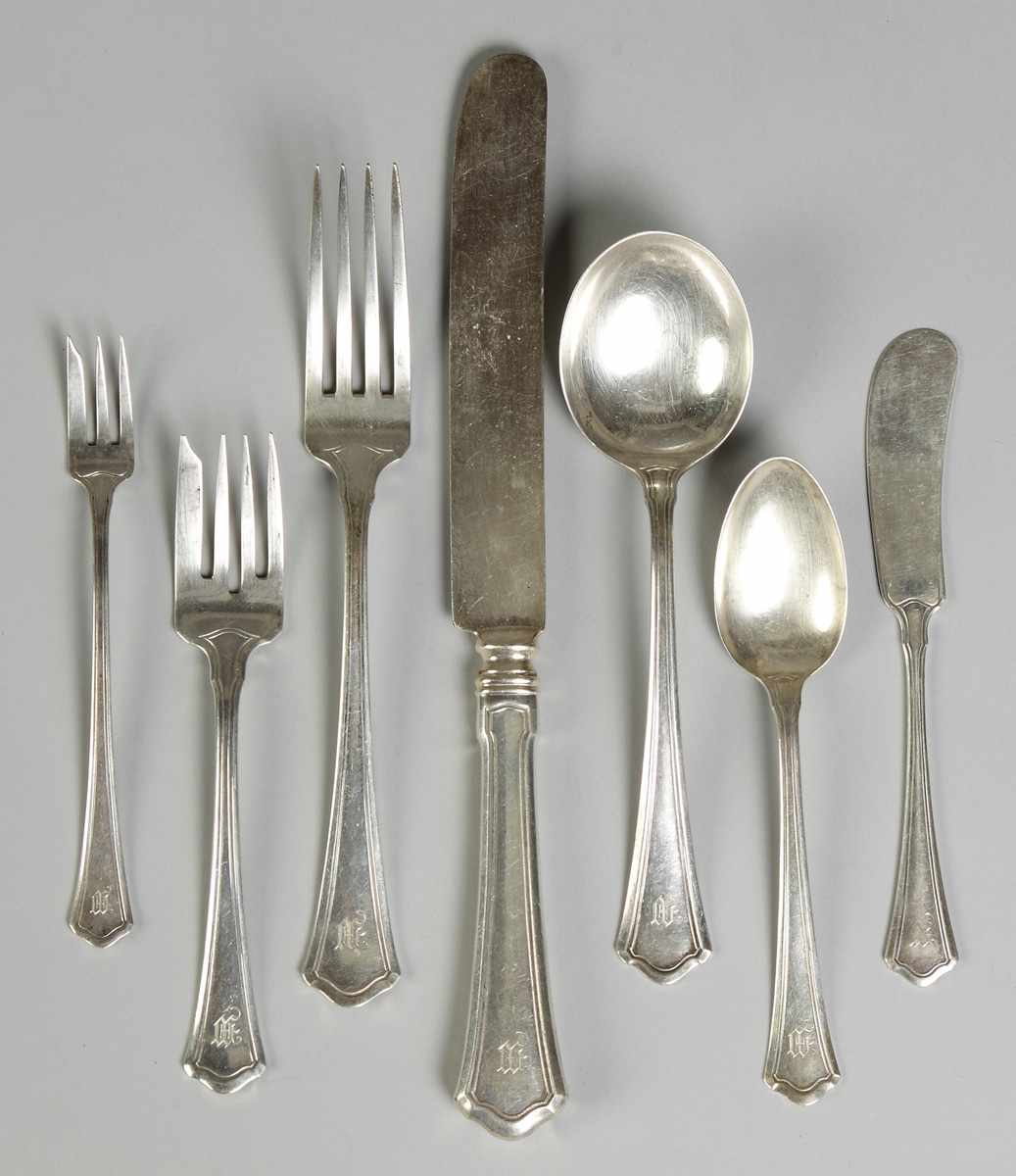 Appraisal: Wallace Sterling Silver Flatware - Washington Pattern pcs ozt Dinner