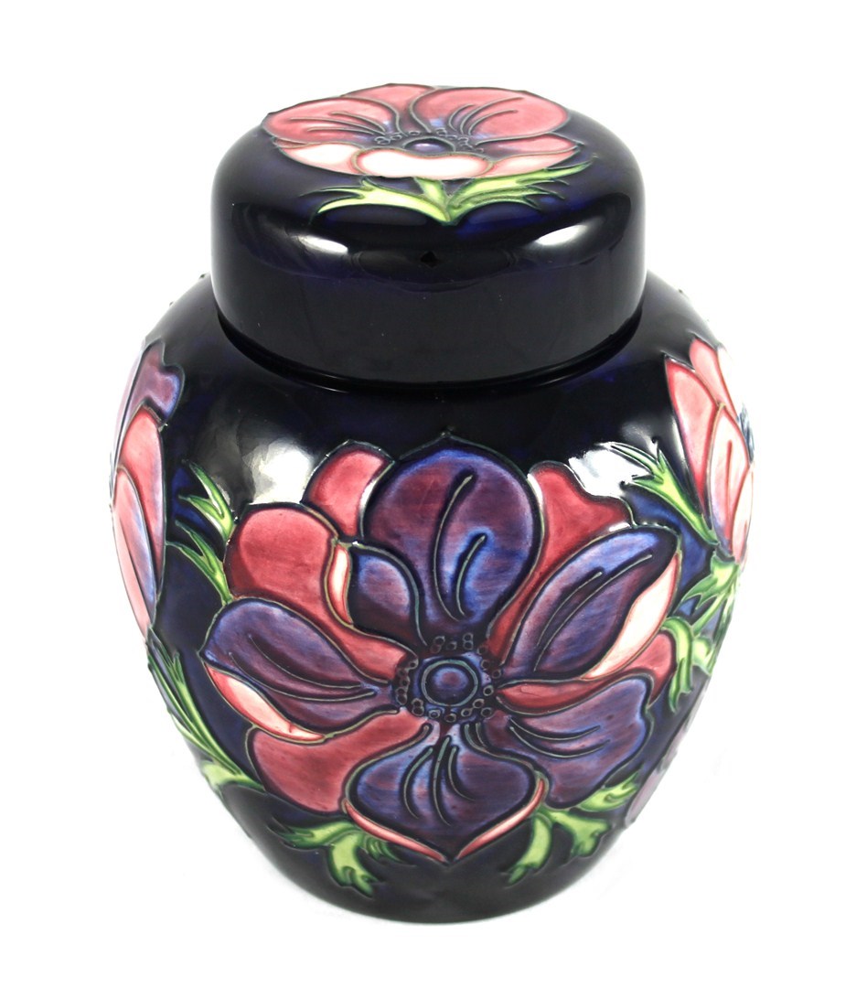 Appraisal: A Moorcroft pottery ginger jar and cover tubeline decorated with