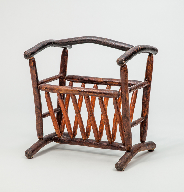 Appraisal: OLD HICKORY STYLE MAGAZINE RACK x x in Estimate -