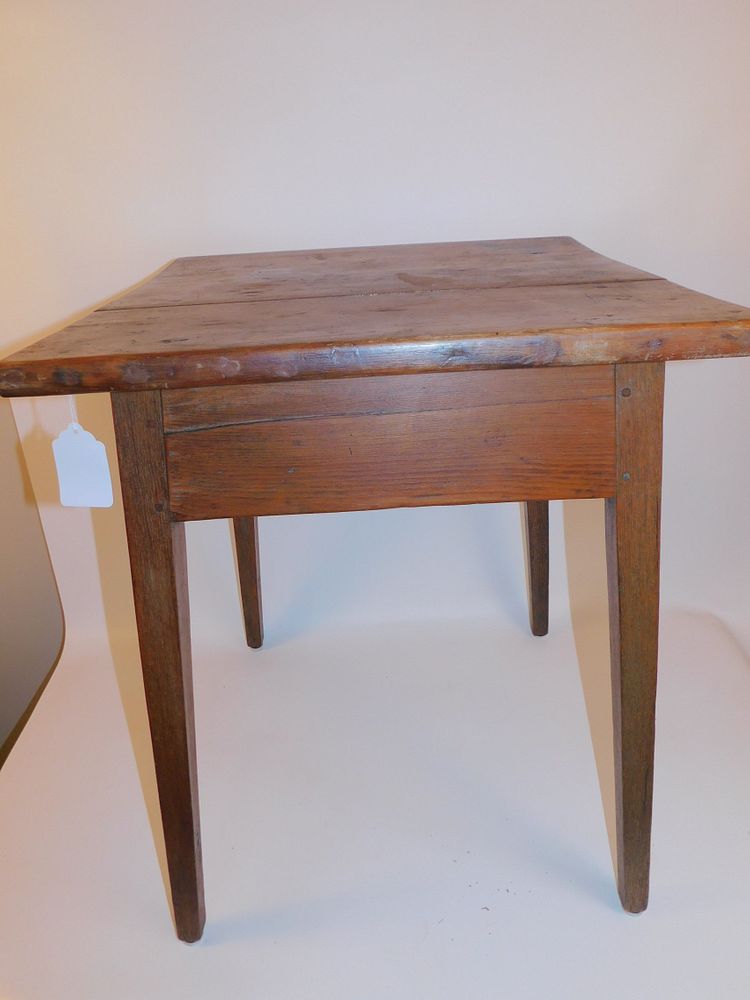 Appraisal: TH C TAVERN TABLE th century one drawer pine and