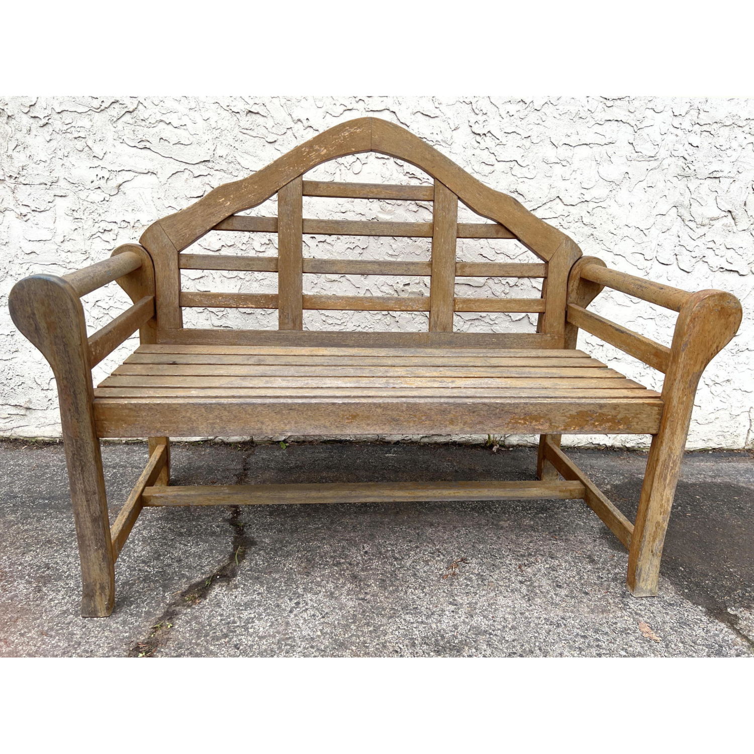 Appraisal: Teak Garden Bench Dimensions H inches W inches D inches