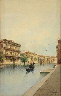 Appraisal: Watercolor Antonietta Brandeis Antonietta Brandeis Austrian - Venice watercolor signed