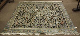 Appraisal: Chinese part silk rug with a grape design on a