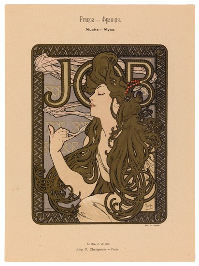 Appraisal: ALPHONSE MUCHA - JOB x inches x cm R Golicke