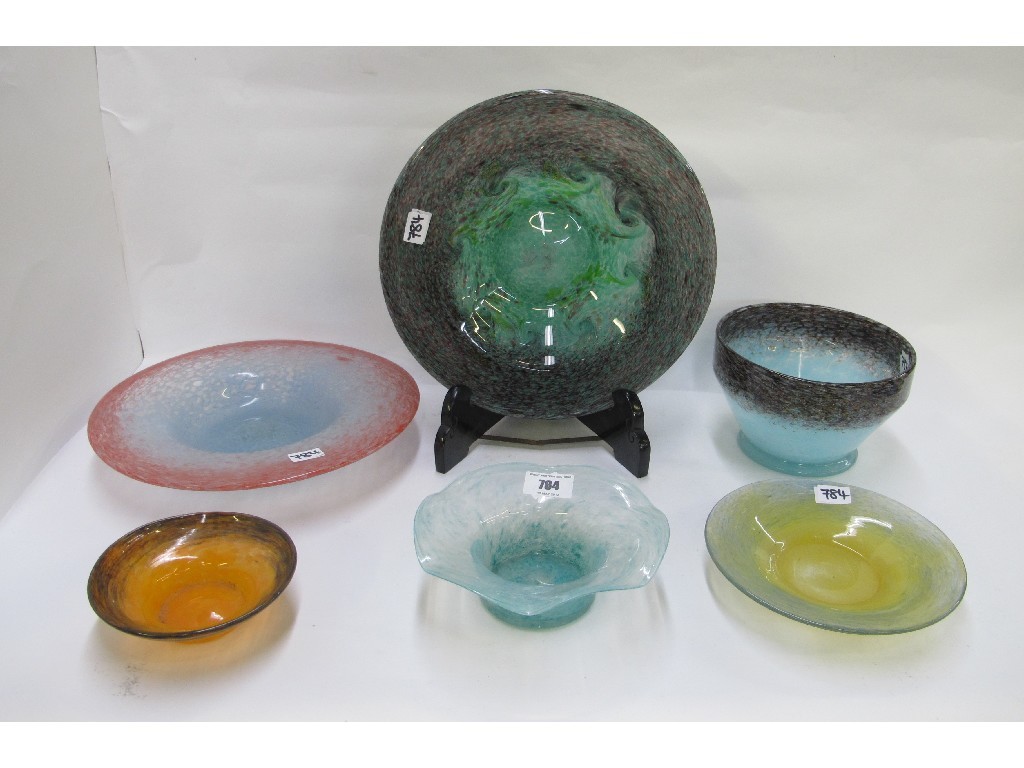 Appraisal: Six pieces of Scottish glass to include Strathearn and Vasart