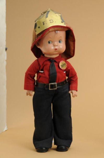 Appraisal: Effanbee Skippy Fireman America ca Effanbee composition head arms and