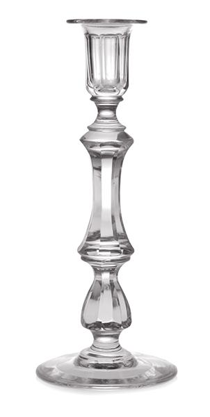 Appraisal: A REGENCY GLASS FACETTED CANDLESTICK CIRCA cm high