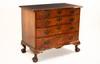 Appraisal: CHEST OF DRAWERS - Rare Newburyport serpentine front mahogany top