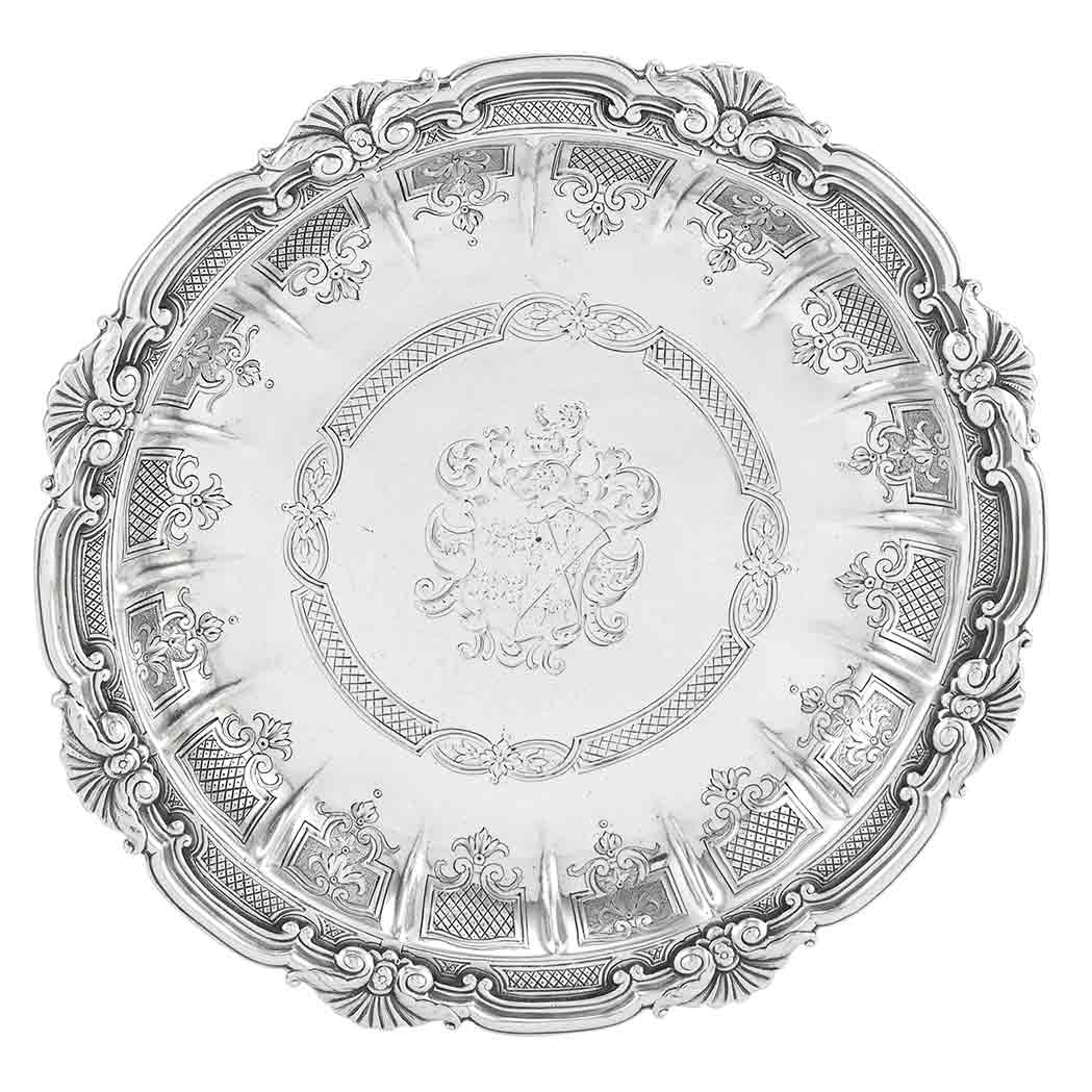 Appraisal: George II Sterling Silver Sweetmeat Dish Paul de Lamerie London