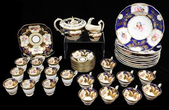 Appraisal: Mid- late th C English china forty-one pieces assembled set