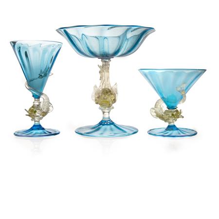 Appraisal: Venetian Glass Table Service Estimate -