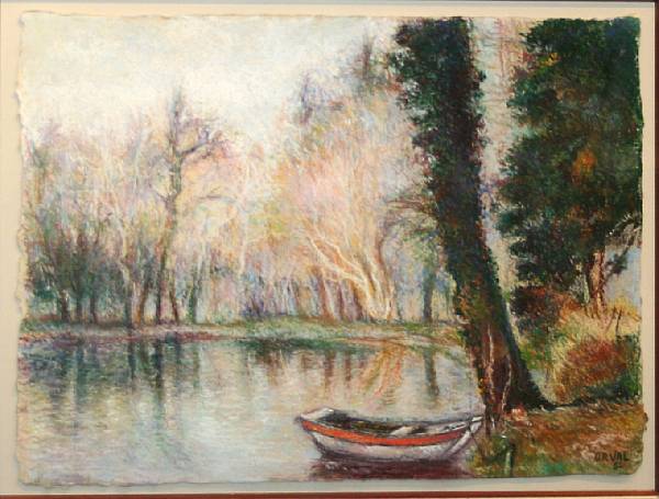 Appraisal: Florence Vasseur Orval French born La barque signed 'Orval '