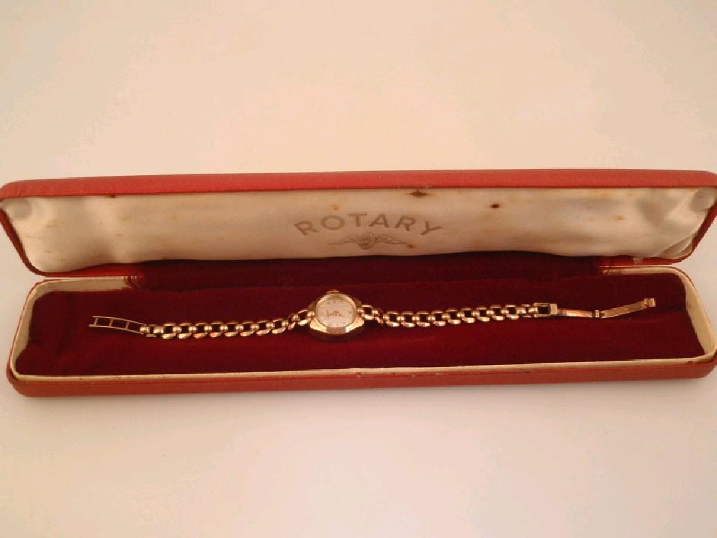 Appraisal: A ct gold Rotary ladies bracelet wristwatch