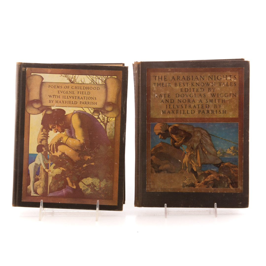 Appraisal: Two Maxfield Parrish illustrated books Poems of Childhood by Eugene