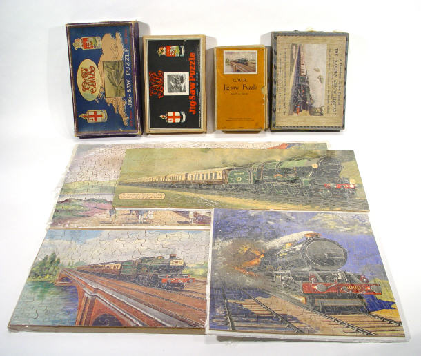 Appraisal: Four boxed and complete Great Western Railway jigsaw puzzles various