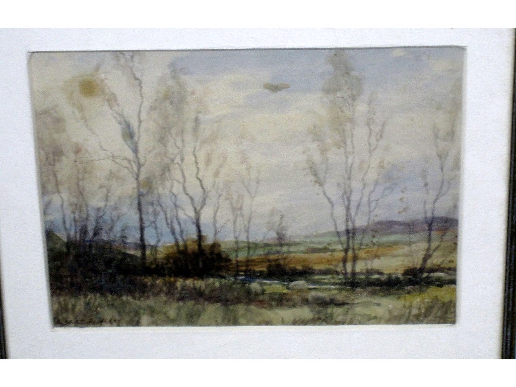 Appraisal: ALBERT DE ARREY Watercolour landscape signed