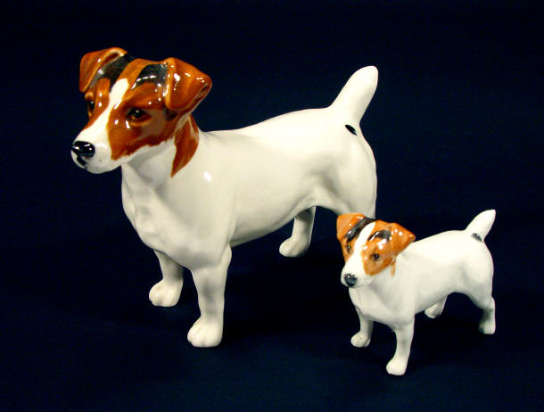 Appraisal: Two Beswick Jack Russell terriers factory marks to bases largest