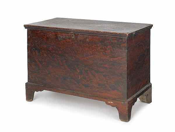 Appraisal: New Jersey painted pine blanket chest th c inscribed T