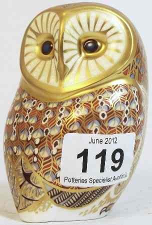 Appraisal: Royal Crown Derby Paperweight Barn Owl