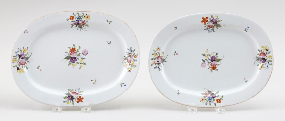 Appraisal: THREE PORCELAIN PIECESTHREE PORCELAIN PIECES - Pair of English oval